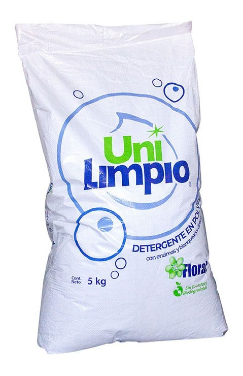 DETERGENTE EN POLVO UNILIMPIO 5 KG FLORAL