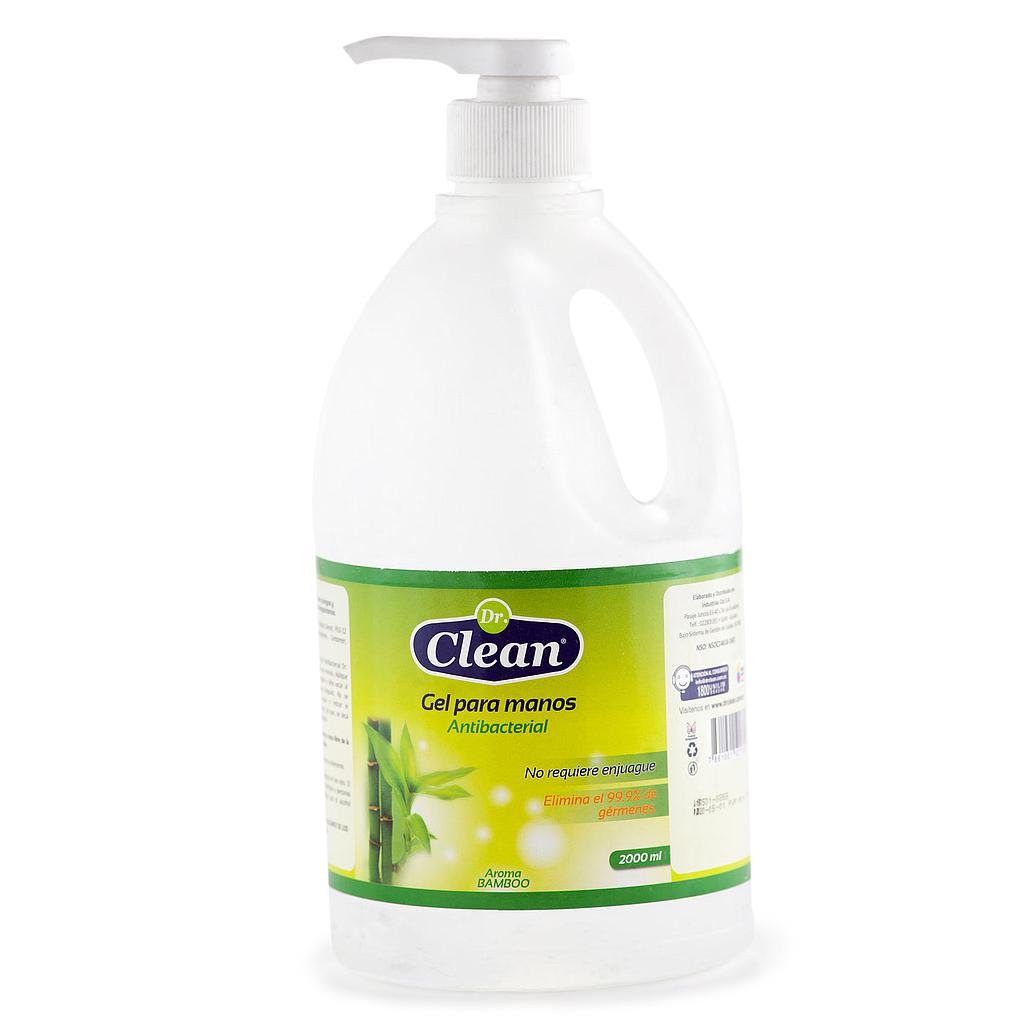 GEL ANTIBACTERIAL DR CLEAN BAMBU CON DOSIFICADOR 2 LITROS