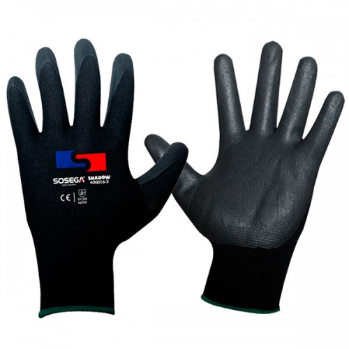 GUANTE NITRILO RECUBIERTO SHADOW NEGRO TALLA L