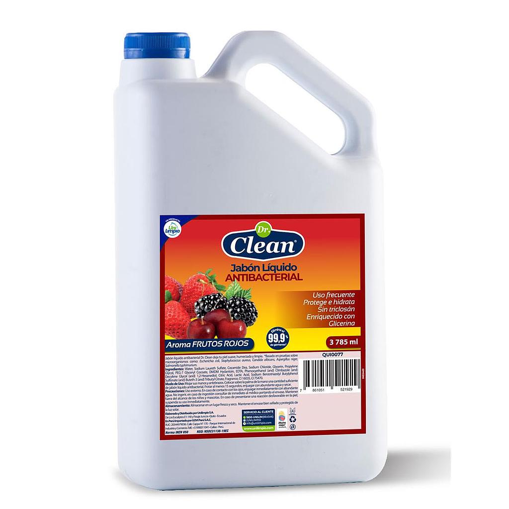 JABON LIQUIDO ANTIBACTERIAL DR CLEAN FRUTOS ROJOS GALON