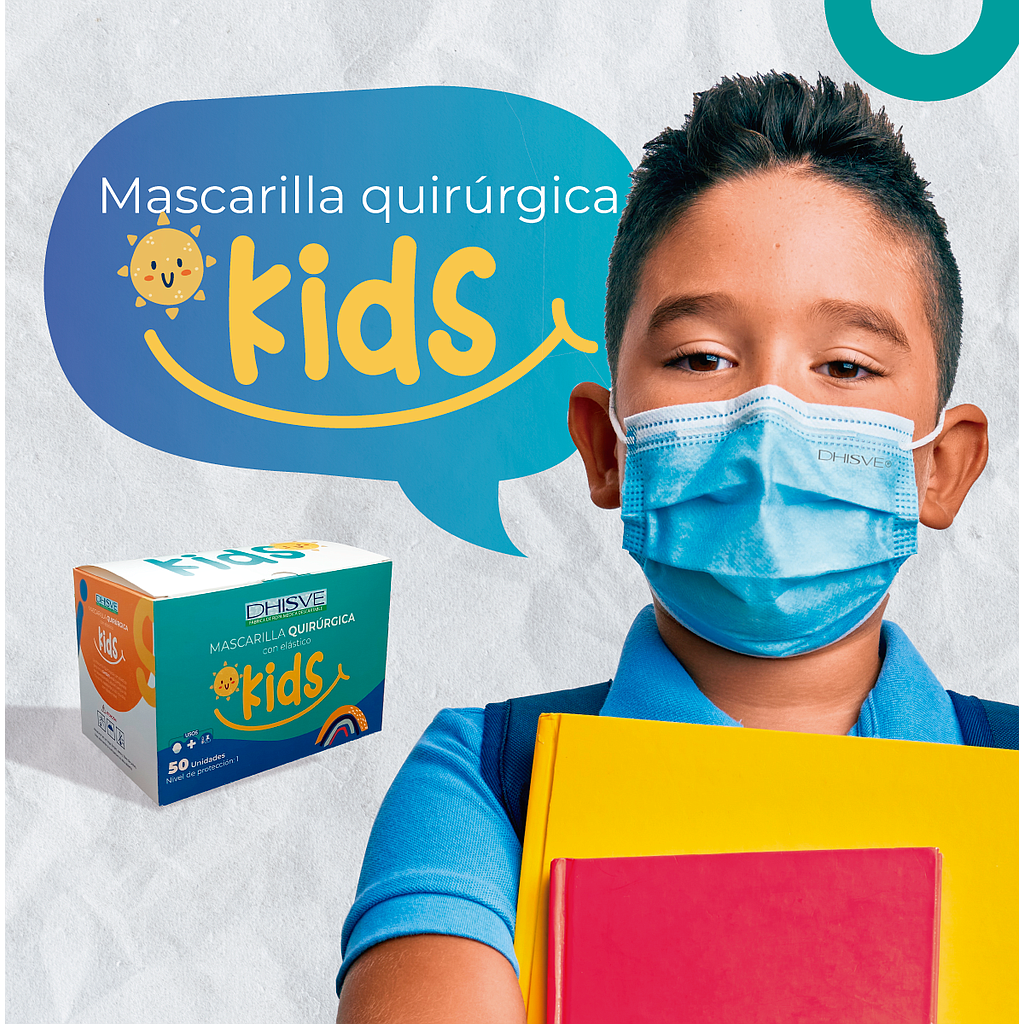 MASCARILLA QUIRURGICA NIÑOS CAJA X50
