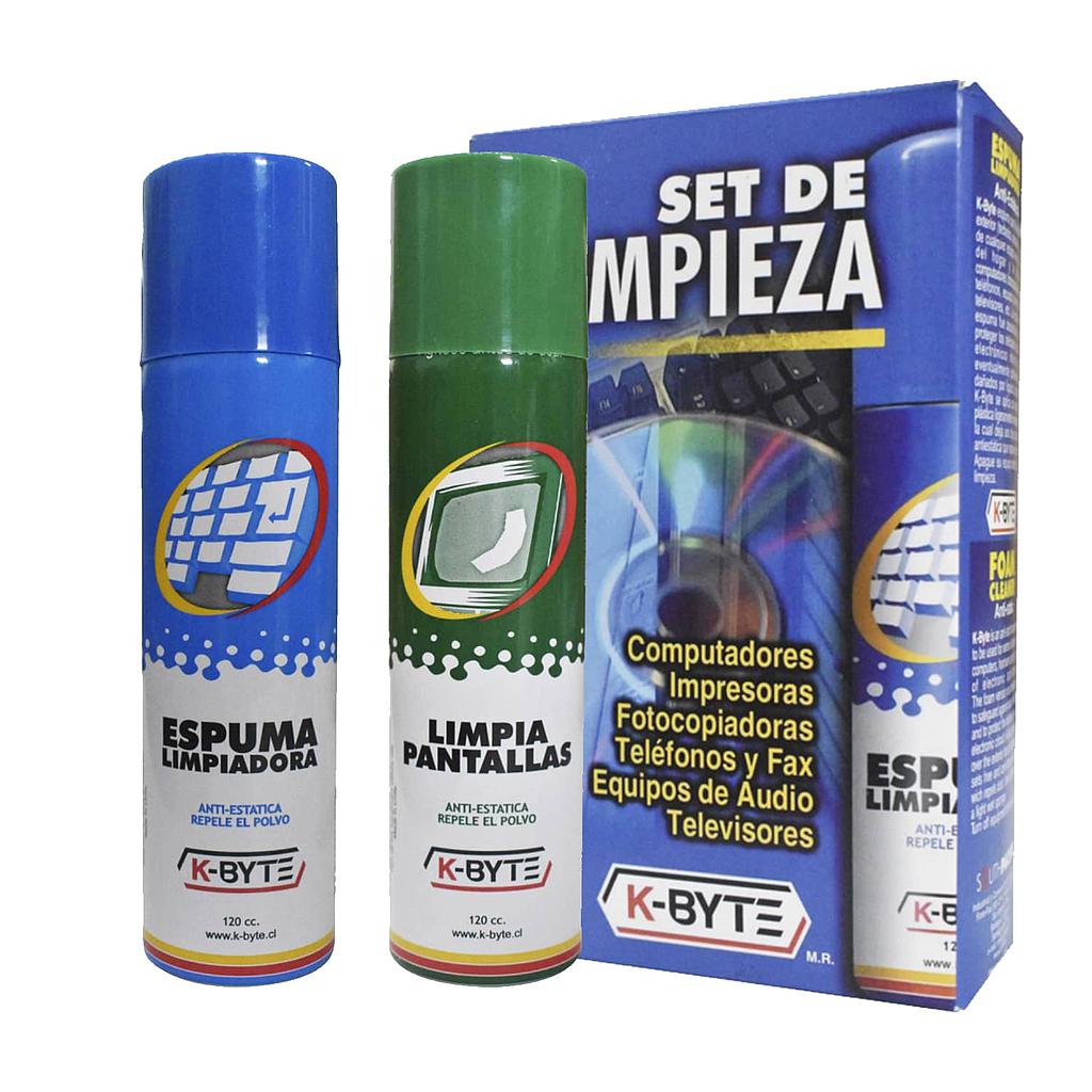 KIT DE LIMPIEZA ESPUMA Y LIMPIA PANTALLAS