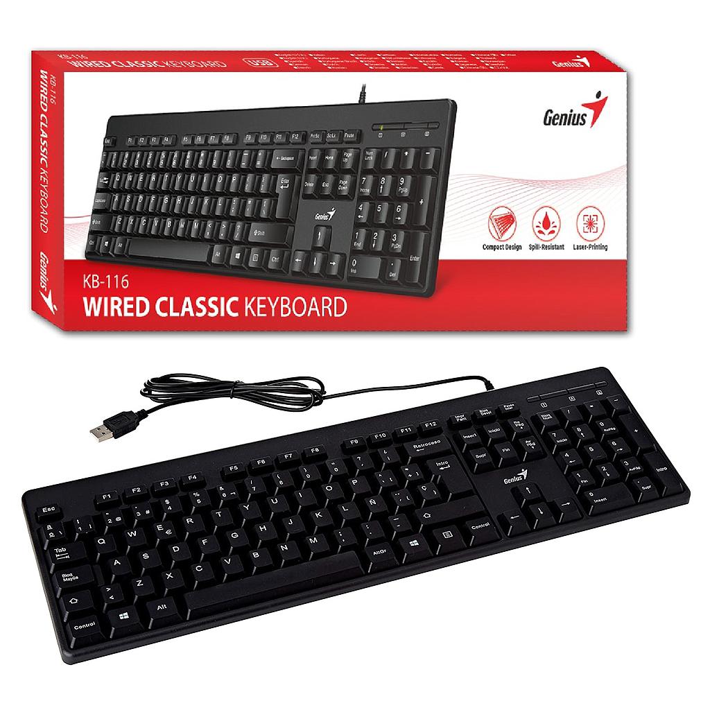 TECLADO ALAMBRICO USB  KB-116
