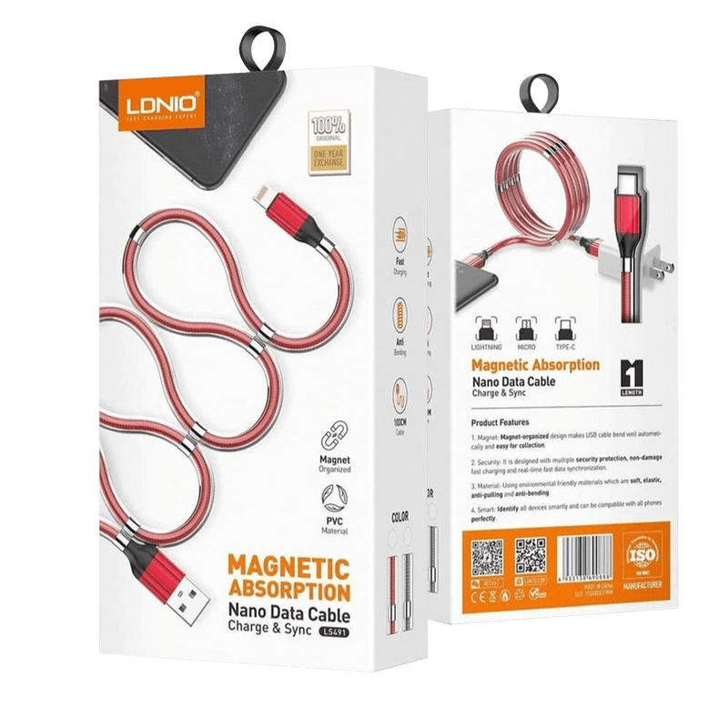 CABLE  CARGADOR TIPO C A USB IMAN