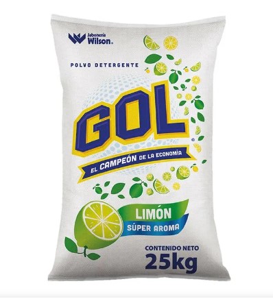 DETERGENTE EN POLVO GOL 25 KG.