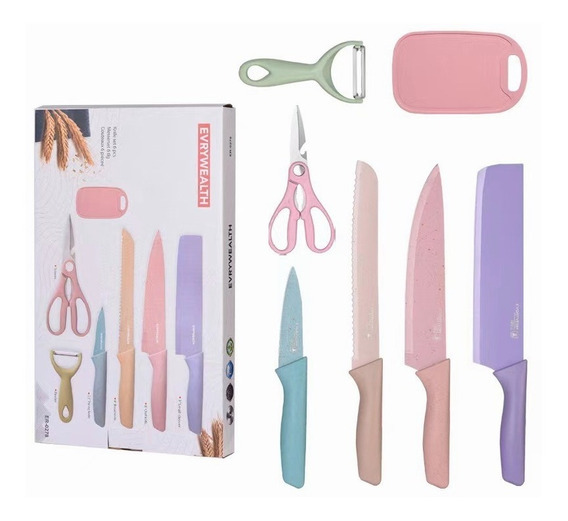 JUEGO DE CUCHILLOS DE COLORES