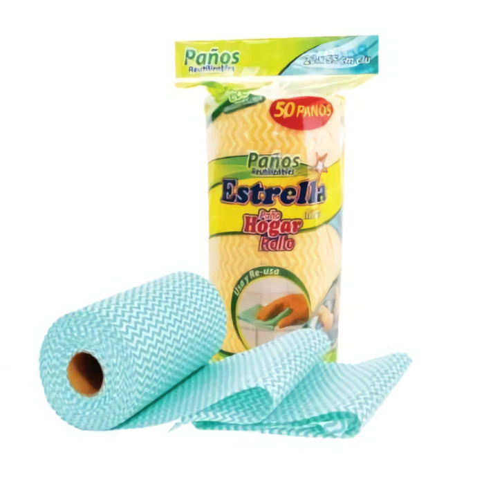 PAÑO HOGAR ROLLO ESTRELLA