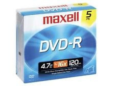 DVD-RW MAXELL CAJA X 5 UNID.