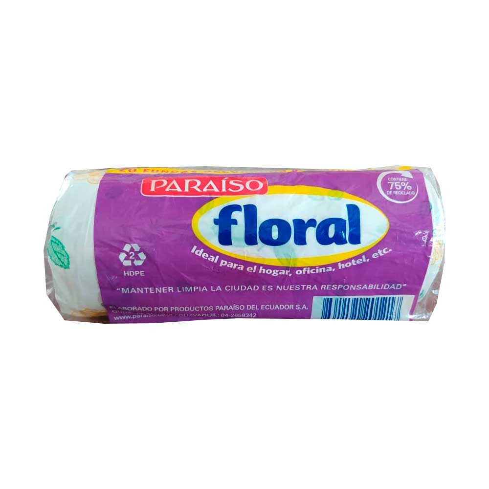 ROLLO FUNDA FLORAL 20*22 X 20F