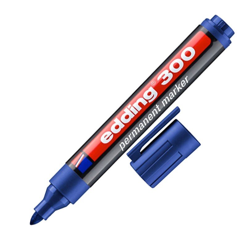 MARCADOR EDDING 300 PERMANENTE AZUL