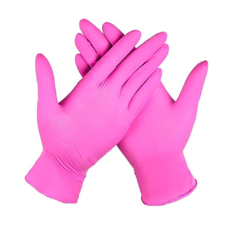GUANTE NITRILO 3.5 MICRAS TALLA L ROSADO